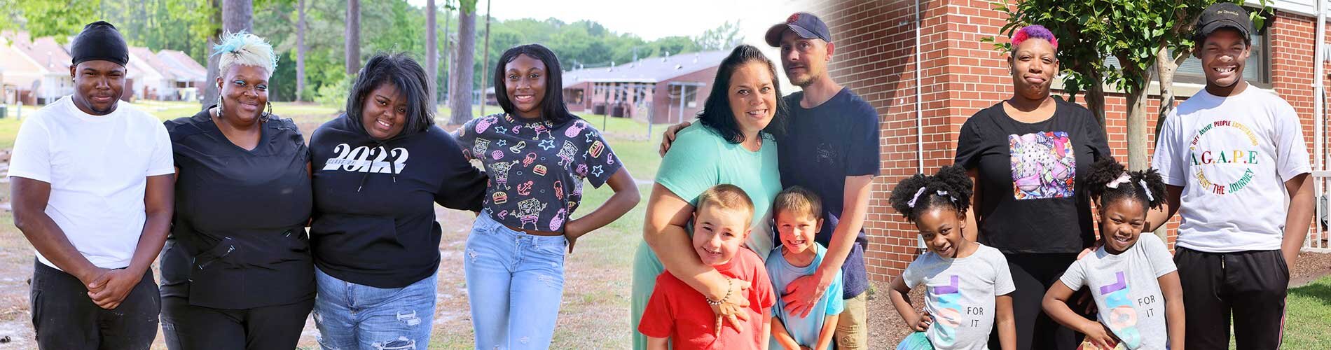 Collage of families