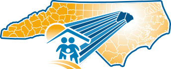 Map showing the location of Rocky Mount in North Carolina